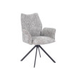 Silla giratoria con brazos Ander tapizado Musgo 63  x 93 x 62 cm