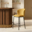 Taburete bar medio espiga Mostaza 55 x 96 x 55 cm