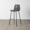 Taburete alto bar PU Lyon Negro 45 x 81 x 47 cm