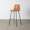 Taburete alto bar PU Lyon Camel 45 x 81 x 47 cm