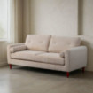 Sofá 2 plazas tapizado Crema 195 x 89 x 87,5 cm
