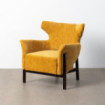 Sillón tapizado Mostaza Bilbao 73 x 77 x 72 cm