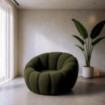 Sillón moderono tapizado Verde 92 x 61 x 89 cm