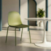 Silla de polipropileno tapizada Caqui 46 x 85 x 51 cm