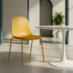 Silla de polipropileno tapizada Amarillo 46 x 85 x 51 cm