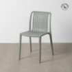 Silla exterior apilable Oporto polipropileno Granate 47 x 77,5 x 51,5 cm