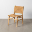 Silla de madera de caucho Natural 50 x 86 x 59 cm
