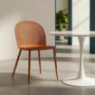 Silla de jardín o terraza Polipropileno tapizado Teja 51 x 80 x 46 cm