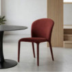 Silla apilable tapizada Suave Burdeos 50 x 82 x 61 cm