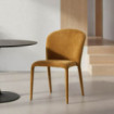 Silla apilable tapizada Suave Mostaza 50 x 82 x 61 cm