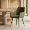 Silla de comedor con brazo Coimbra Verde 47 x 93 x 47 cm