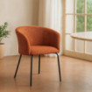 Silla tapizada calabaza 61 x 77,5 x 56 cm