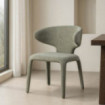 Silla de salón tapizada jaspeado Verde 58 x 81 x 60 cm
