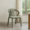 Silla de salón tapizada jaspeado Verde 52,5 x 79 x 59 cm