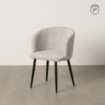 Silla de salón compacta Gris Setúbal 53 x 77 x 53 cm