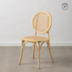 Silla de comedor de madera de olmo Natural Contract 44,5x89x41,5 cm