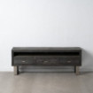 Mueble TV en madera Negro 3 cajones 160 x 59 x 40 cm