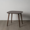 Mesa de comedor cuadrada en madera de mango Marrón oscuro 80 x 75 x 80 cm