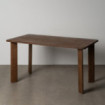 Mesa de comedor fija en madera de mango Marrón 145 x 75 x 80 cm