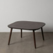 Mesa de centro cuadrada en madera de mango Marrón oscuro 80 x 40 x 80 cm