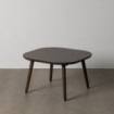 Mesa de centro cuadrada en madera de mango Marrón oscuro 65 x 40 x 65 cm