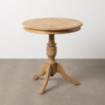 Mesa auxiliar redonda de madera Mindi Natural 70 x 77 x 70 cm