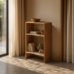 Estantería auxiliar de madera de Teca Bellamonte Natural 55 x 86 x 30 cm