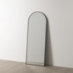 Espejo vestidor metálico Negro 64 x 170 x 2 cm