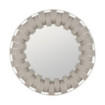Espejo metálico decorativo Blanco 87 x 87 x 7,5 cm