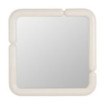 Espejo de pared cuadrado en DM lacado Crema 90 x 90 x 4,8 cm