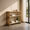Consola recibidor de madera de Teca Bellamonte Natural 85 x 85 x 30 cm