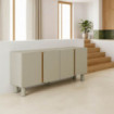 Aparador Malta 4 puertas Taupe 180 x 75 x 40 cm