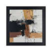 CUADRO ABSTRACTO MADERA-CRISTAL IMPRESO 73 X 3 X 73 CM