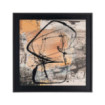 CUADRO ABSTRACTO MADERA-CRISTAL IMPRESO 73 X 3 X 73 CM