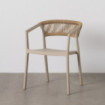 SILLA BEIGE POLIPROPILENO 56 X 52 X 76 CM