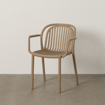 SILLA BEIGE POLIPROPILENO CONTRACT 57 X 57 X 78 CM