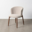 SILLA JASPEADO BEIGE TEJIDO-METAL 57 X 59 X 81 CM