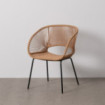 SILLA NATURAL PE-ACERO SALÓN 57 X 58 X 81 CM