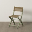 SILLA PLEGABLE VERDE POLIPROPILENO 45 X 55 X 83 CM