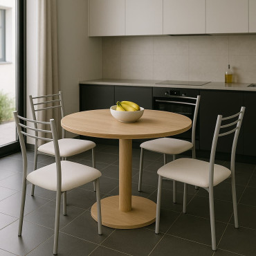Pack-4-Sillas-cocina-PU-Blanca-baratas-ambiente