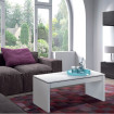 Mesa de centro elevable Attuale 001638BO Blanco Brillo 102 x 43 - 54 x 50 cm