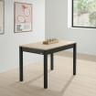 Mesa de cocina extensible Arona Roble Hércules Pata Negra - Comercial Villar