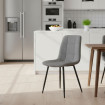 Silla de cocina Lisboa tapizado Chenilla 48 x 90 x 54 cm