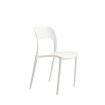 Silla apilable Roma Blanca 45 x 83 x 55 cm