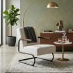 Sillón Beige Metal-Tejido 61 X 70 X 85 Cm