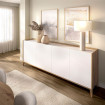 Aparador SKY - Nordic - Blanco 184 x 77,5 x 40 cm