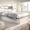 Base canapé arcón curvo - Línea Round - Blanco 150 x 190 cm