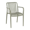 Silla de jardín apilable Polipropileno verde 56 x 81 x 57 cm
