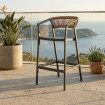 TABURETE ANTRACITA POLIPROPILENO 55,80 X 59,80 X 104,50 CM