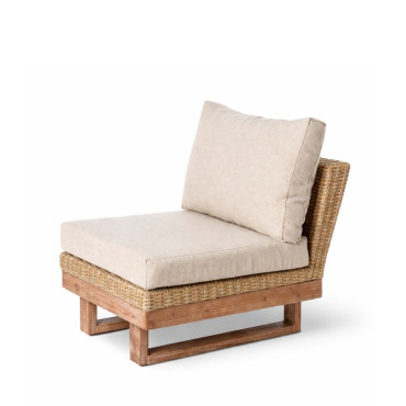 Sillón de Terraza Modular - Patsy - Natural 66 x 64,5 x 89 cm